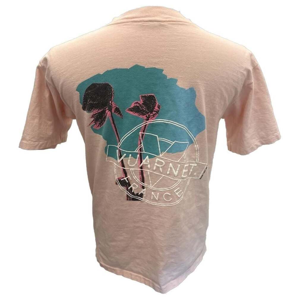 Vintage 1989 Vuarnet France Palm Tree Graphic T-Shirt Size L